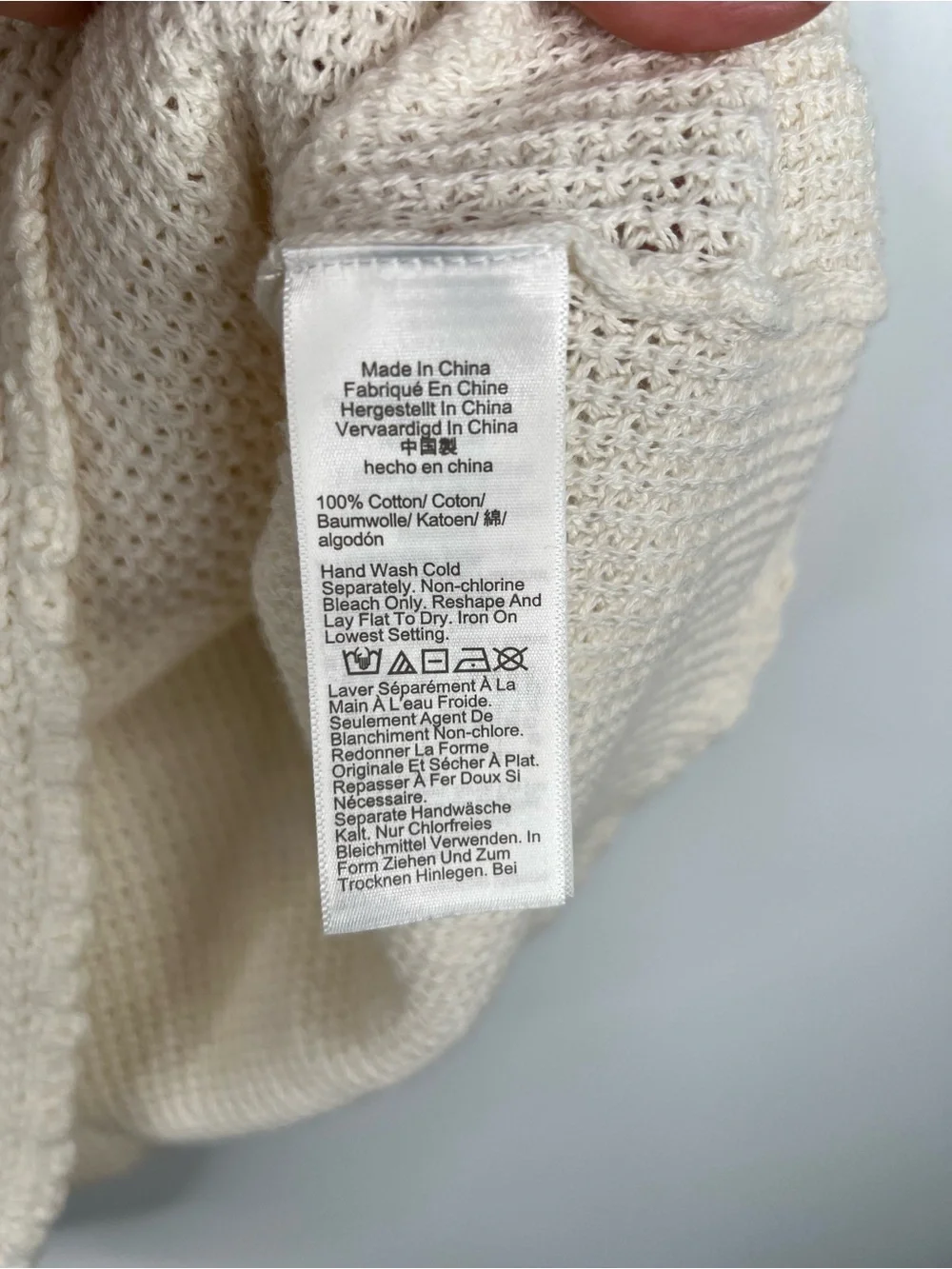 J. Crew Pointelle Lace Up Sweater Dress Cream Cover Up Knit Coastal Cotton Small